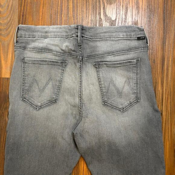 Mother The Looker High-Rise Stretchy Skinny Jeans Gray Color– Size 32 - Picture 3 of 8